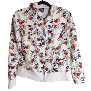 Stage 28 by Disney Mickey Mouse Womens Size Small Hoodie Full Zip Drawstring